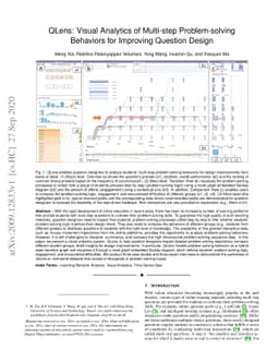 QLens: Visual Analytics of Multi-step Problem-solving Behaviors for
  Improving Question Design