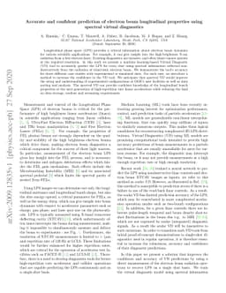 Accurate and confident prediction of electron beam longitudinal
  properties using spectral virtual diagnostics