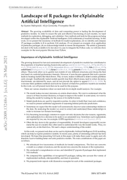 Landscape of R packages for eXplainable Artificial Intelligence