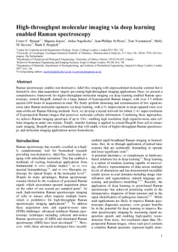 High-throughput molecular imaging via deep learning enabled Raman
  spectroscopy