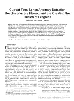 Current Time Series Anomaly Detection Benchmarks are Flawed and are
  Creating the Illusion of Progress