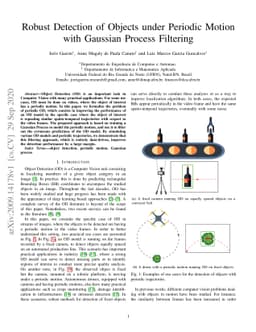 Robust Detection of Objects under Periodic Motion with Gaussian Process
  Filtering