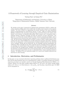 A Framework of Learning Through Empirical Gain Maximization