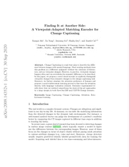 Finding It at Another Side: A Viewpoint-Adapted Matching Encoder for
  Change Captioning