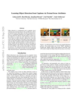 Learning Object Detection from Captions via Textual Scene Attributes