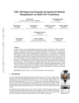 S3K: Self-Supervised Semantic Keypoints for Robotic Manipulation via
  Multi-View Consistency