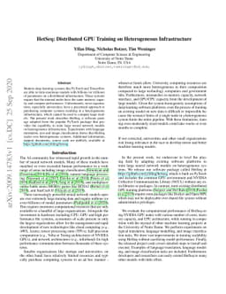 HetSeq: Distributed GPU Training on Heterogeneous Infrastructure