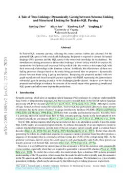 A Tale of Two Linkings: Dynamically Gating between Schema Linking and
  Structural Linking for Text-to-SQL Parsing