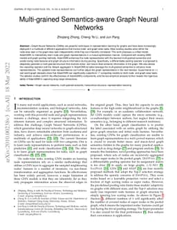 Multi-grained Semantics-aware Graph Neural Networks