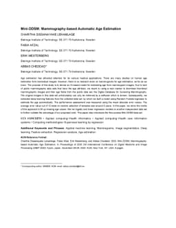 Mini-DDSM: Mammography-based Automatic Age Estimation
