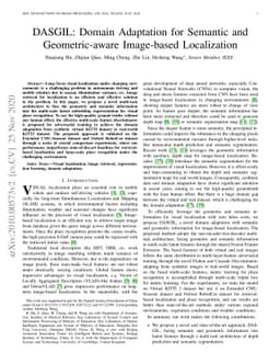 DASGIL: Domain Adaptation for Semantic and Geometric-aware Image-based
  Localization