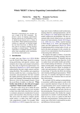 Which *BERT? A Survey Organizing Contextualized Encoders