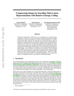 Compressing Images by Encoding Their Latent Representations with
  Relative Entropy Coding