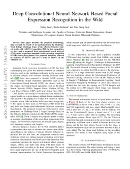 Deep Convolutional Neural Network Based Facial Expression Recognition in
  the Wild