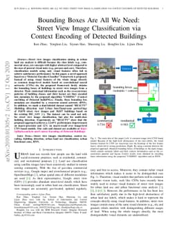 Bounding Boxes Are All We Need: Street View Image Classification via
  Context Encoding of Detected Buildings