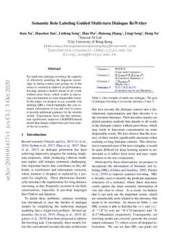 Semantic Role Labeling Guided Multi-turn Dialogue ReWriter