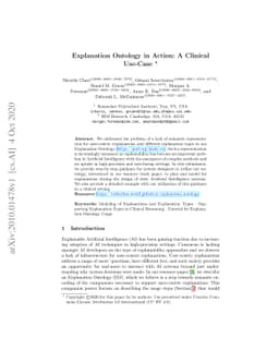 Explanation Ontology in Action: A Clinical Use-Case