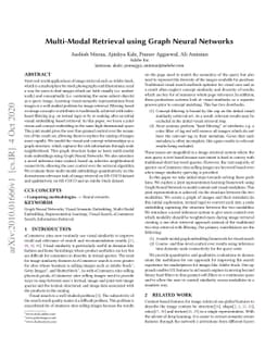 Multi-Modal Retrieval using Graph Neural Networks