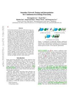 Smoother Network Tuning and Interpolation for Continuous-level Image
  Processing