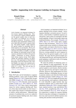 SeqMix: Augmenting Active Sequence Labeling via Sequence Mixup