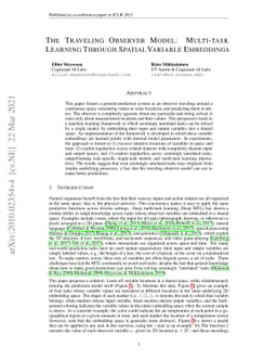 The Traveling Observer Model: Multi-task Learning Through Spatial
  Variable Embeddings