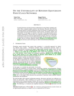 On the Universality of Rotation Equivariant Point Cloud Networks