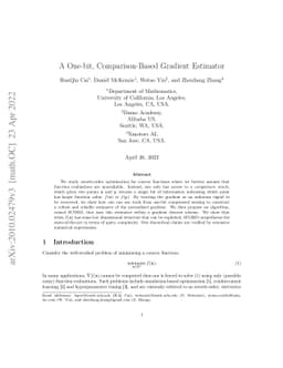 A One-bit, Comparison-Based Gradient Estimator