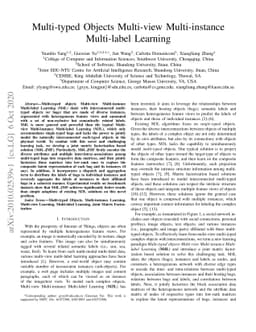 Multi-typed Objects Multi-view Multi-instance Multi-label Learning
