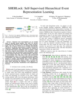 SHERLock: Self-Supervised Hierarchical Event Representation Learning