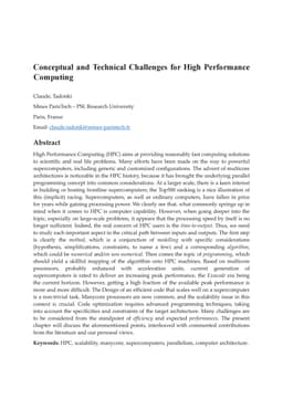 Conceptual and Technical Challenges for High Performance Computing