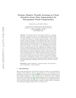 Domain Adaptive Transfer Learning on Visual Attention Aware Data
  Augmentation for Fine-grained Visual Categorization