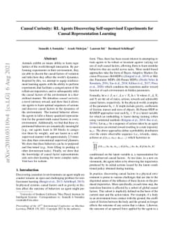 Causal Curiosity: RL Agents Discovering Self-supervised Experiments for
  Causal Representation Learning
