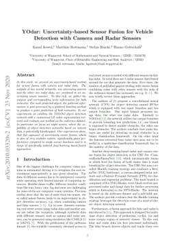 YOdar: Uncertainty-based Sensor Fusion for Vehicle Detection with Camera
  and Radar Sensors