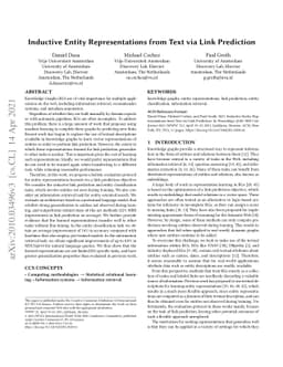 Inductive Entity Representations from Text via Link Prediction
