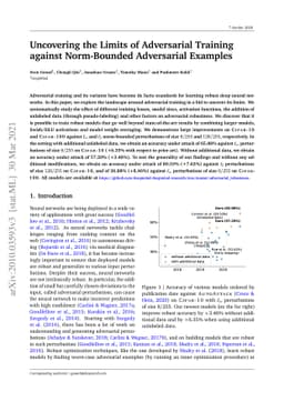 Uncovering the Limits of Adversarial Training against Norm-Bounded
  Adversarial Examples