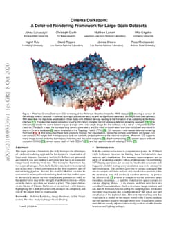Cinema Darkroom: A Deferred Rendering Framework for Large-Scale Datasets