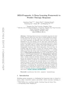 MIA-Prognosis: A Deep Learning Framework to Predict Therapy Response