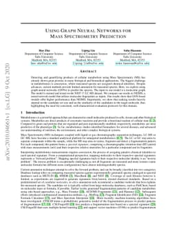 Using Graph Neural Networks for Mass Spectrometry Prediction
