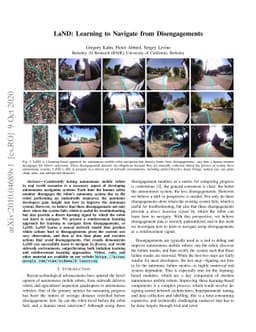LaND: Learning to Navigate from Disengagements