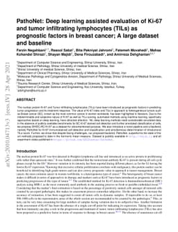 PathoNet: Deep learning assisted evaluation of Ki-67 and tumor
  infiltrating lymphocytes (TILs) as prognostic factors in breast cancer; A
  large dataset and baseline