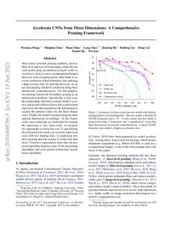 Accelerate CNNs from Three Dimensions: A Comprehensive Pruning Framework