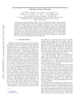 Accelerating Finite-temperature Kohn-Sham Density Functional Theory with
  Deep Neural Networks