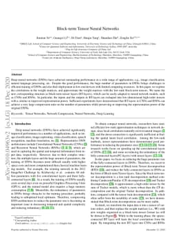 Block-term Tensor Neural Networks