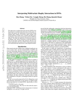 Interpreting Multivariate Shapley Interactions in DNNs