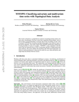 TOTOPO: Classifying univariate and multivariate time series with
  Topological Data Analysis