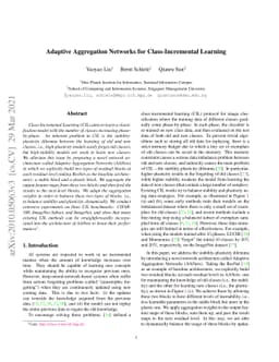 Adaptive Aggregation Networks for Class-Incremental Learning