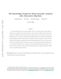 The Knowledge Graph for Macroeconomic Analysis with Alternative Big Data