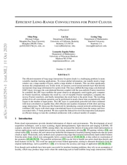 Efficient Long-Range Convolutions for Point Clouds