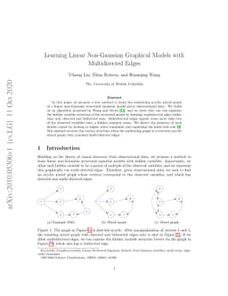 Learning Linear Non-Gaussian Graphical Models with Multidirected Edges