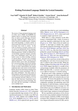 Probing Pretrained Language Models for Lexical Semantics